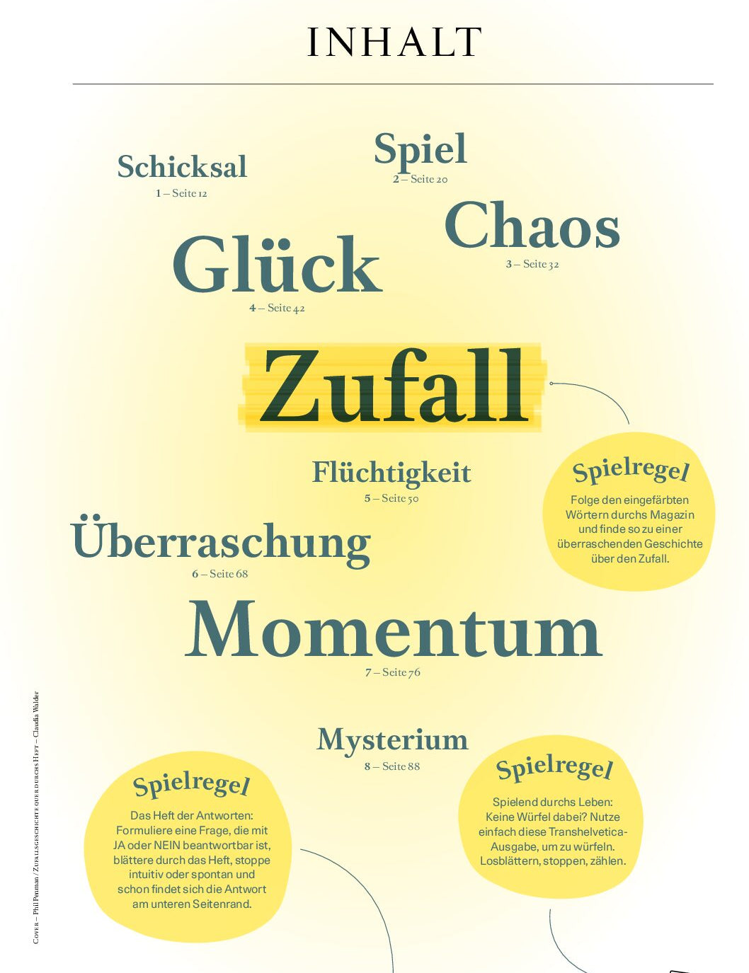Transhelvetica 88 widmet sich dem Zufall, erhältlich bei LABEL17, hergestellt in der Schweiz