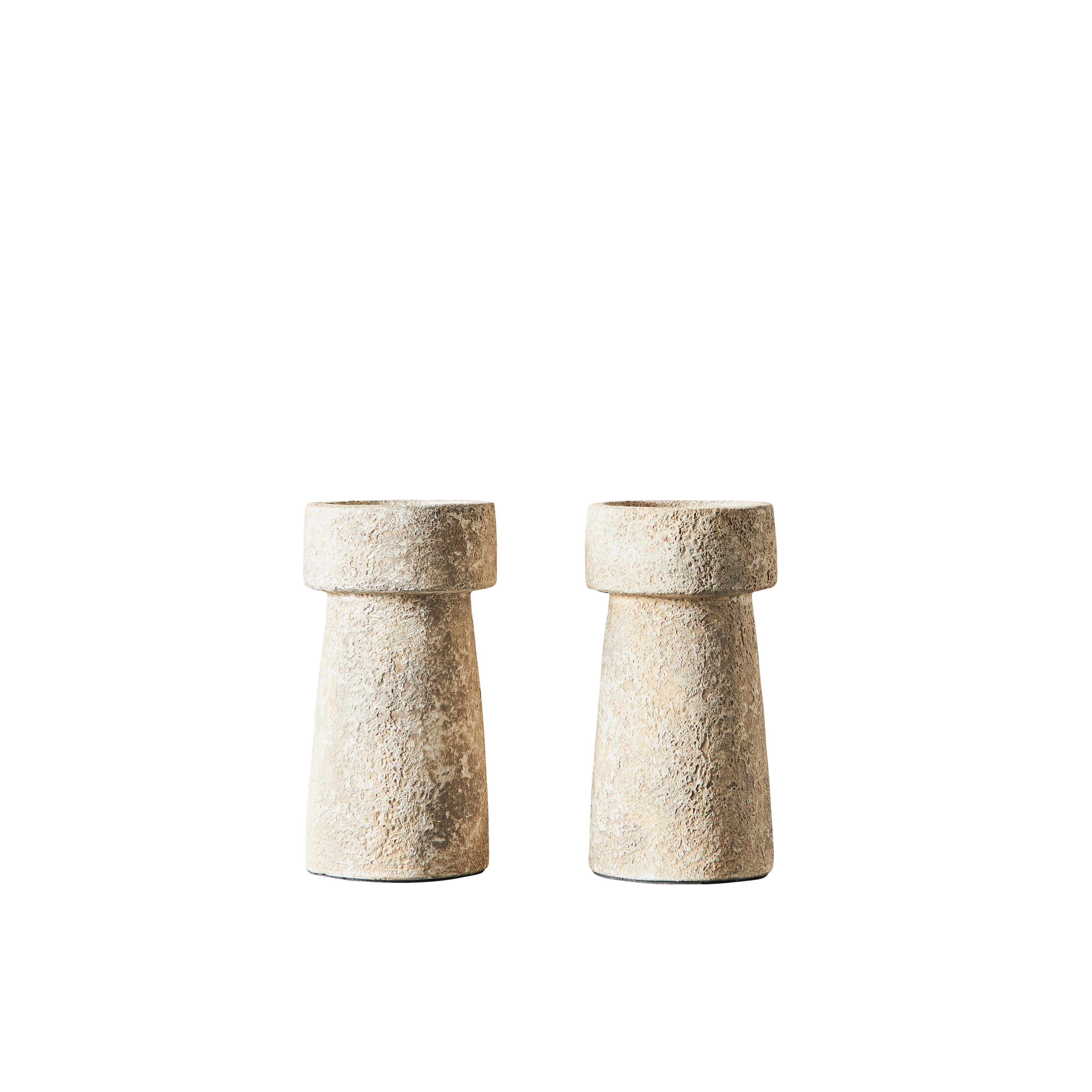 Candle Holder Eris S, Rustic Sand, Muubs, LABEL17