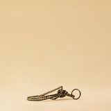 Schlüsselanhänger CLARA in Trio von LABEL17, von Hand geflochten, gefertigt aus Nappaleder. Länge: ca. 50 cm. Langlebig und zeitlos, handgefertigt in Marokko.