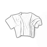 Sketch des zeitlosen V-Kragen-Pullovers SOLA aus reinem Sommmer-Kaschmir. Einheitliche Passform für sämtliche Grössen von 34 - 42 dank kastenförmigen Linie. Hergestellt in Nepal für LABEL17