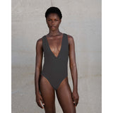 LABEL17 presents SORBET ISLAND's one piece Swimsuit ARIEL in onesize, that fits most. Available in different colors, i.e. Charcoal. Produced and shooted in Greece