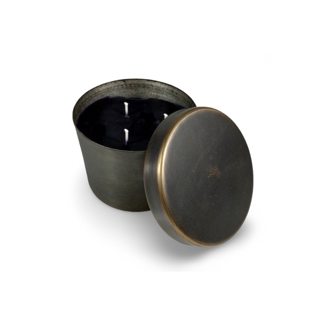 LABEL17 presents The Candle Classic Pure Beeswax in a Blackened Brass Pot