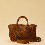 The Handbag Cabas Lalla Mini by LABEL17 is the smallest version of the popular Cabas line – a lightweight handbag made from supple, vegetable-tanned nappa leather. Crafted with a unique braiding technique it comes with a zip closure and an adjustable, detachable shoulder strap. The leather-lined interior features a secure inner pocket. Wear it crossbody or carry it by hand – perfect for your essentials on the go. Handmade in Morocco.