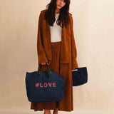Handbag Cotton | Denim | Rose stitching #LOVE