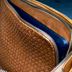 Style and Security, woven into one. The Braided Laptop Case 14 by LABEL17, combines hand-braided lamb nappa leather on the front with smooth leather on the back. Lightly padded, it holds laptops from 13” to 14” securely – with room for documents.
Also available for 15” and 16” devices.
Handmade in Morocco.