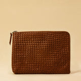 Style and Security, woven into one. The Braided Laptop Case 14 by LABEL17, combines hand-braided lamb nappa leather on the front with smooth leather on the back. Lightly padded, it holds laptops from 13” to 14” securely – with room for documents.
Also available for 15” and 16” devices.
Handmade in Morocco.