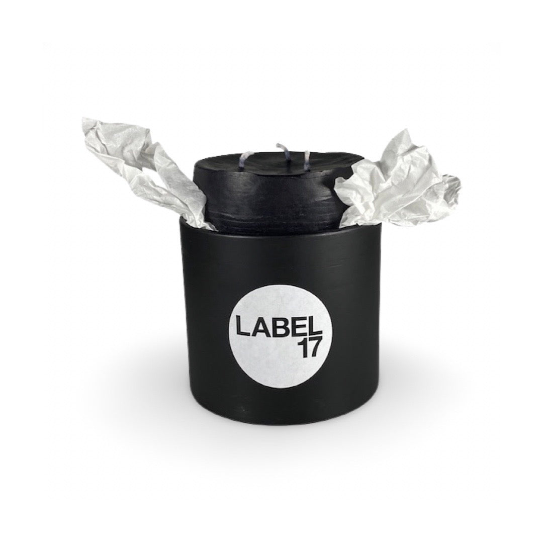 Packaging of Refill Candle Block, 100% Beeswax, Made in Switzerland by LABEL17