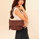 Shoulder Bag ALIA Small | Burgundy