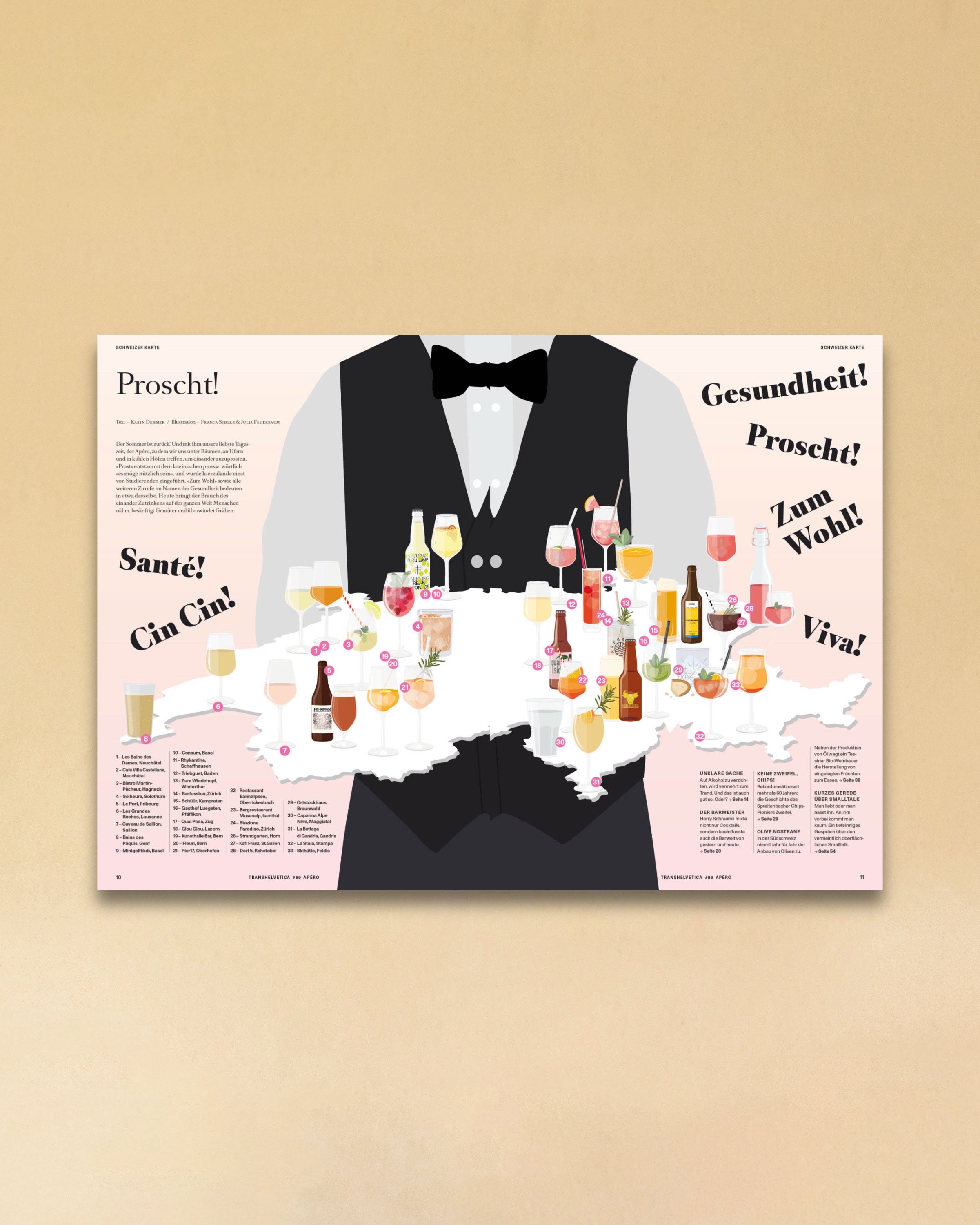 Transhelvetica 89 - Apéro, erhältlich bei LABEL17. Warum nicht zum Apéro direkt zu LABEL17 STUDIO ins Seefeld? Prost, Santé, Cin Cin, Viva!