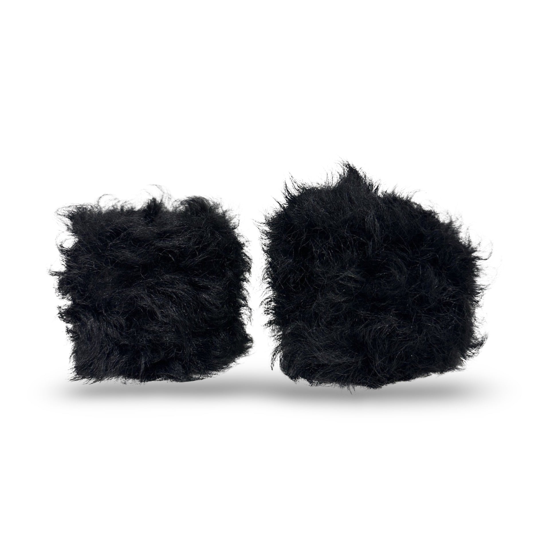 Wrist Warmer Shearling in black by LABEL17, Made in Switzerland