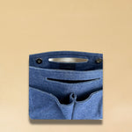 LABEL17 Bag Organizer in washed Denim, handcrafted in Morocco