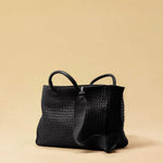 The Cabas Standard by LABEL17 is a larger version of the Cabas Medium – a lightweight handbag made from supple, vegetable-tanned nappa leather. Hand-braided, it features a zip closure, detachable shoulder strap, and a leather-lined interior with a secure inner pocket.
Spacious enough to fit your 14“ laptop in our Laptop Case 14 – perfect for a stylish everyday routine. Handmade in Morocco