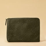 Style and Security, woven into one. The Braided Laptop Case 14 by LABEL17, combines hand-braided lamb nappa leather on the front with smooth leather on the back. Lightly padded, it holds laptops from 13” to 14” securely – with room for documents.
Also available for 15” and 16” devices.
Handmade in Morocco.