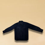 Overshirt 'OLIVIER' von LABEL17 in Blue. Das Shirt-Modell in Suede Qualität begeistert als Übergangsbegleiter. Modische Hemd-Aufmachung, gefertigt in Marokko