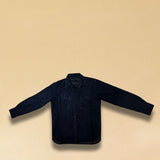 Overshirt 'OLIVIER' von LABEL17 in Blue. Das Shirt-Modell in Suede Qualität begeistert als Übergangsbegleiter. Modische Hemd-Aufmachung, gefertigt in Marokko