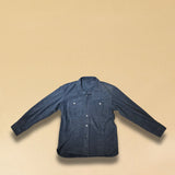 Overshirt 'OLIVIER' von LABEL17 in Ciel. Das Shirt-Modell in Suede Qualität begeistert als Übergangsbegleiter. Modische Hemd-Aufmachung, gefertigt in Marokko