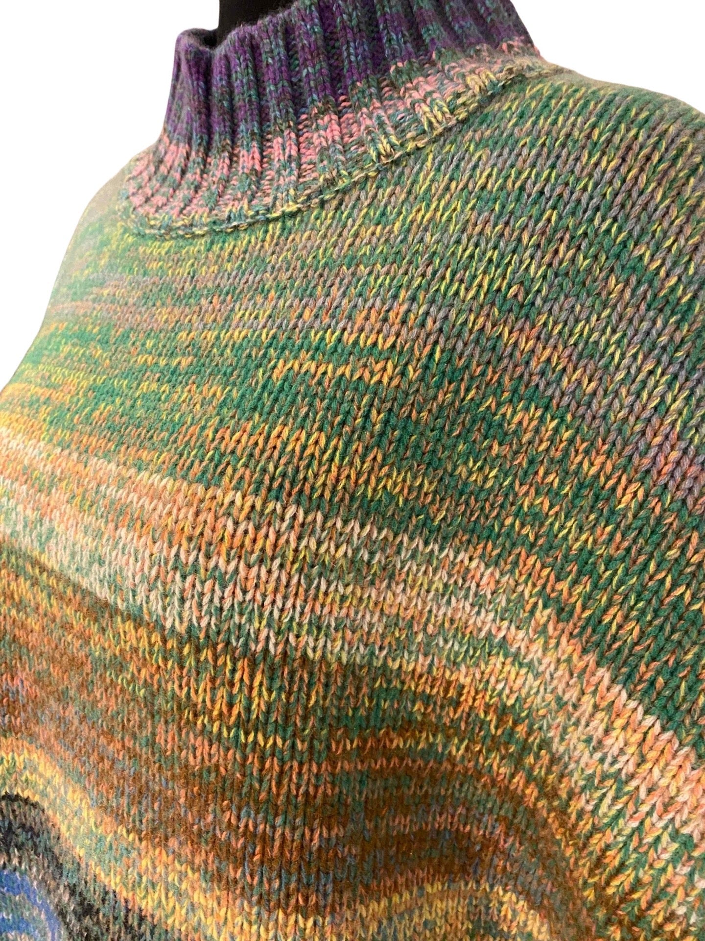 Turtleneck Poncho, pure Cashmere from buttertea x LABEL17, Made in Italy