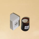 LA BRUKET's 321 Hinoki Candle in a 260 gr glass, produced in Sweden, available and in use at LABEL17 in Zurich Switzerland