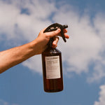 LA BRUKET's 294 Hinoki Linen Water in a 1000 ml PET Bottle with pump. Produced in Sweden, available and in use at LABEL17 in Zurich Switzerland