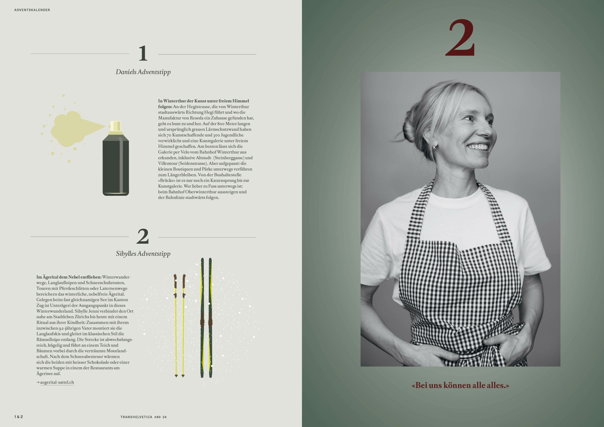 LABEL17 presents Transhelvetica Magazin Issue 80, dedicated to the Adventskaleder
