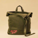 Zurich Kreis 8 x LABEL17 Bag with screen print Explore Enjoy in color Coral