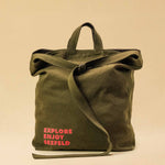 Zurich Kreis 8 x LABEL17 Bag with screen print Explore Enjoy in color Coral