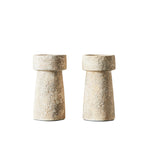 Candle Holder Eris L, Rustic Sand, Muubs, LABEL17