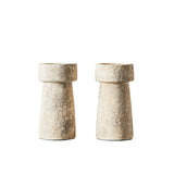 Candle Holder Eris L, Rustic Sand, Muubs, LABEL17