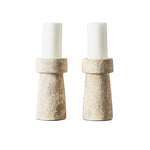 Candle Holder Eris L, Rustic Sand, Muubs, LABEL17