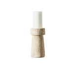 Candle Holder Eris L, Rustic Sand, Muubs, LABEL17