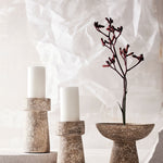 Candle Holder Eris S, Rustic Sand, Muubs, LABEL17