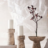 Candle Holder Eris S, Rustic Sand, Muubs, LABEL17