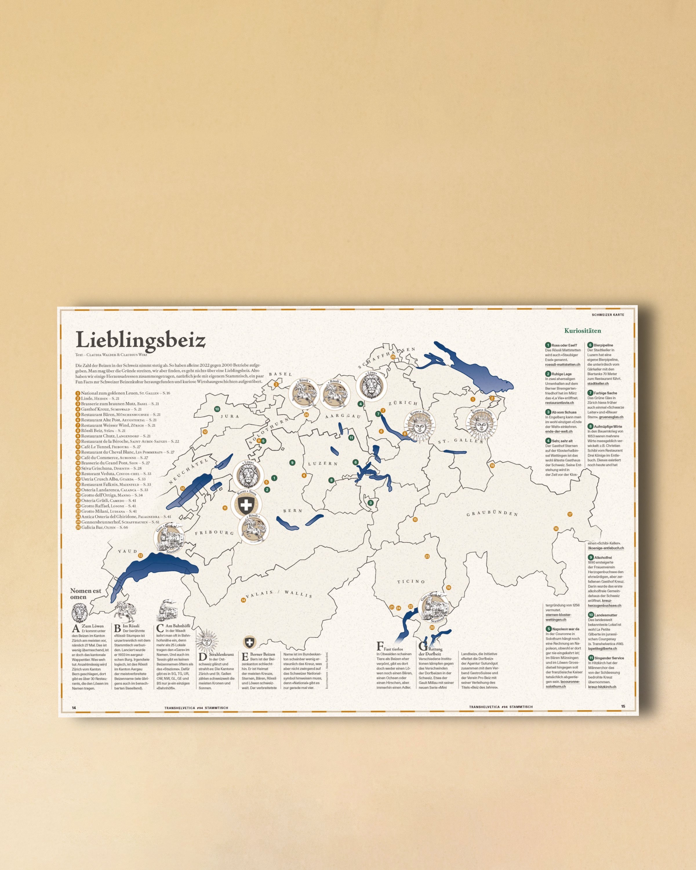 LABEL17 präsentiert die Ausgabe 94 von Transhelvetica mit dem Schwerpunkt 'Stammtisch'. Hergestellt in der Schweiz