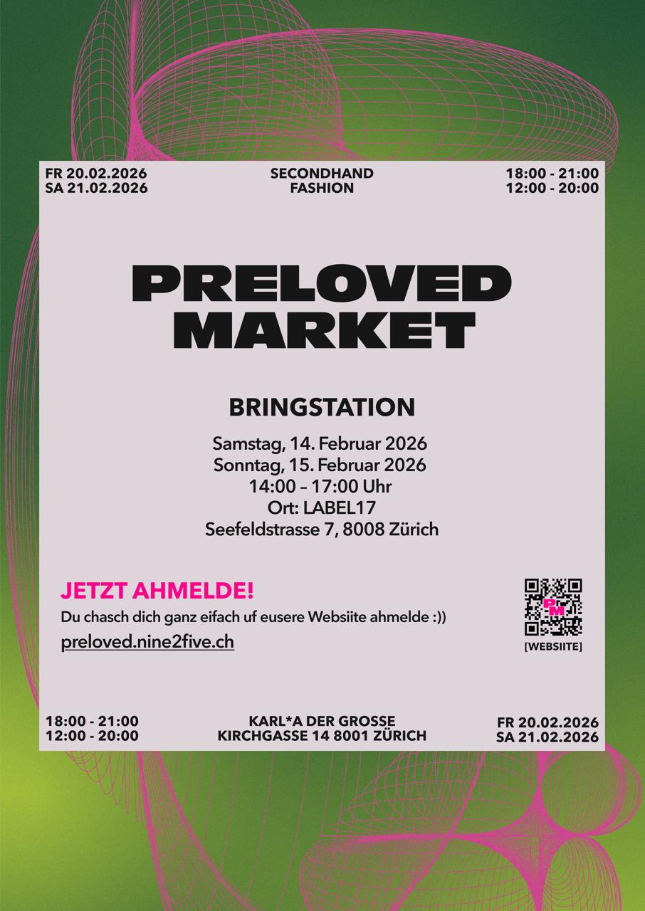 LABEL17 begrüsst die Macher vom PRELOVED MARKET und bietet sich als Bringstation für das Konzept.