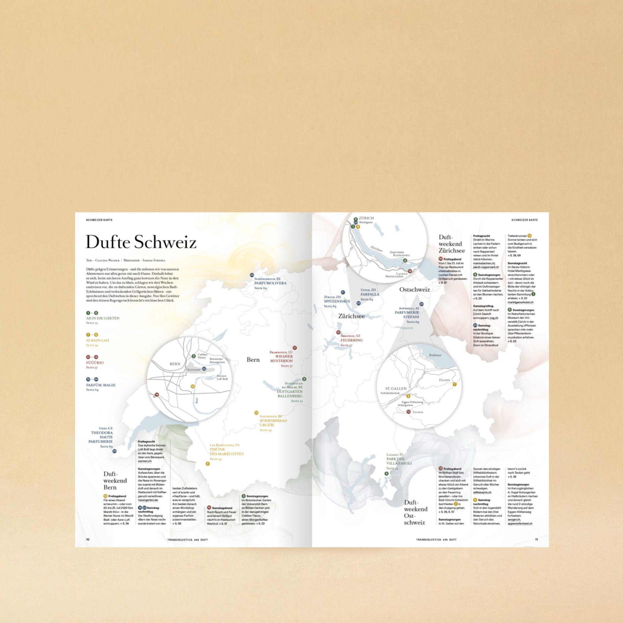 LABEL17 präsentiert die Ausgabe 95 von Transhelvetica mit dem Schwerpunkt 'Duft'. Hergestellt in der Schweiz