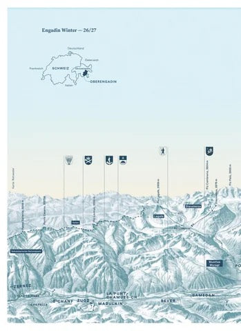 Transhelvetica Engadin Magazin Nr. 15 - Stizis (rätoromanisch für Spuren), erhältlich bei LABEL17 in Zürich Seefeld.