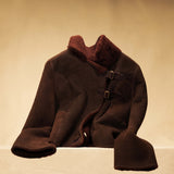 LABEL17's Reversible Shearling Jacket DIDI in Hazel, designed and made in Switzerland