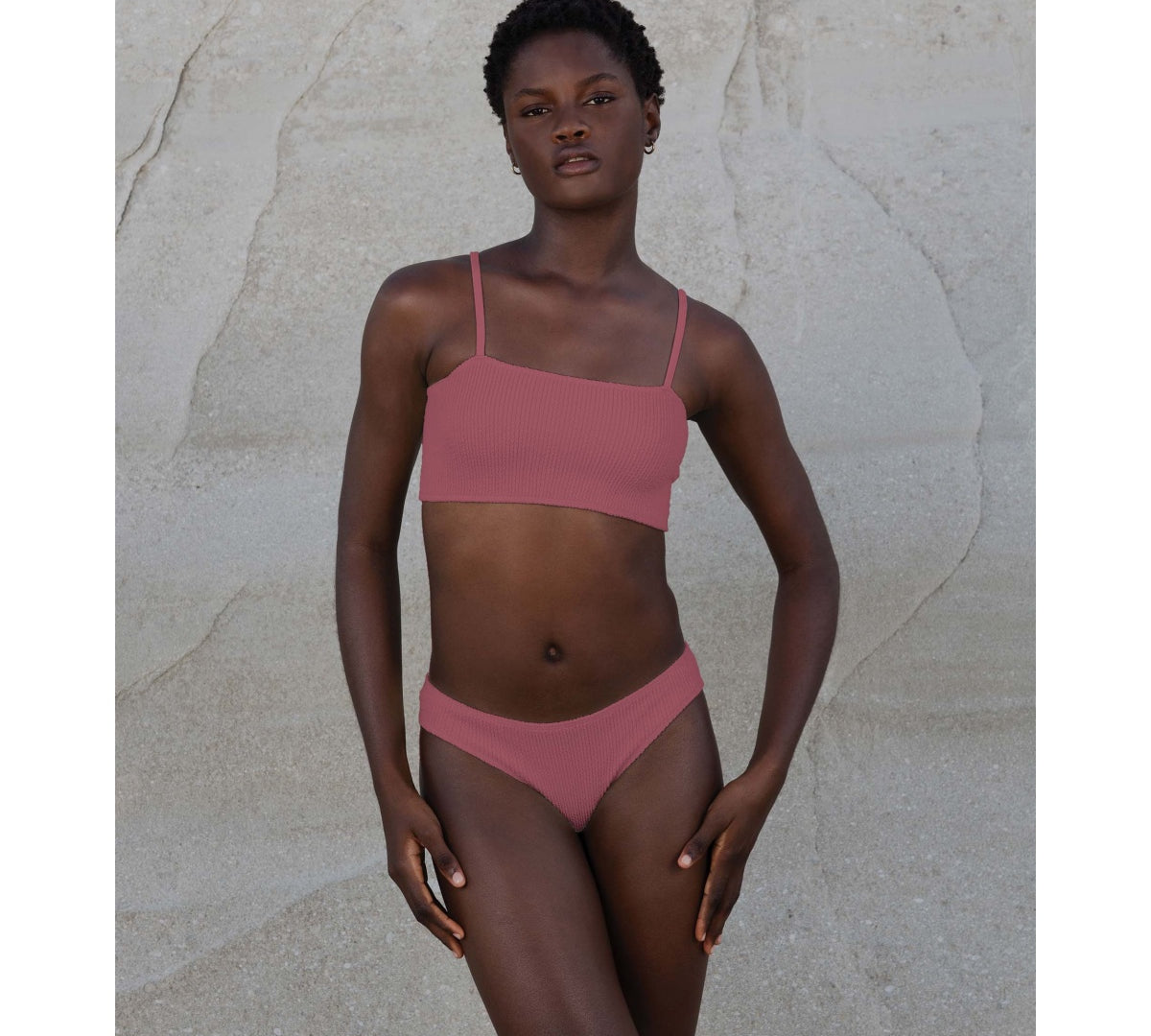 LABEL17 presents SORBET ISLAND's one piece Bikini LUNA in onesize with adjustable straps. The single size fits most. Available in different colors, i.e. Raspberry. Produced and also photo-shooted in Greece