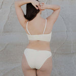 LABEL17 presents SORBET ISLAND's one piece Bikini LUNA in onesize with adjustable straps. The single size fits most. Available in different colors, i.e. Vanilla. Produced and photo-shooted in Greece