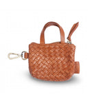 Bag Charm Signature Bag, Cognac by LABEL17, the small bag for the dog leash or car key.