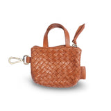 Bag Charm Signature Bag, Cognac by LABEL17, the small bag for the dog leash or car key.