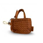 Bag Charm Signature Bag, Sugar Almond Suede by LABEL17, the small bag for the dog leash or car key.