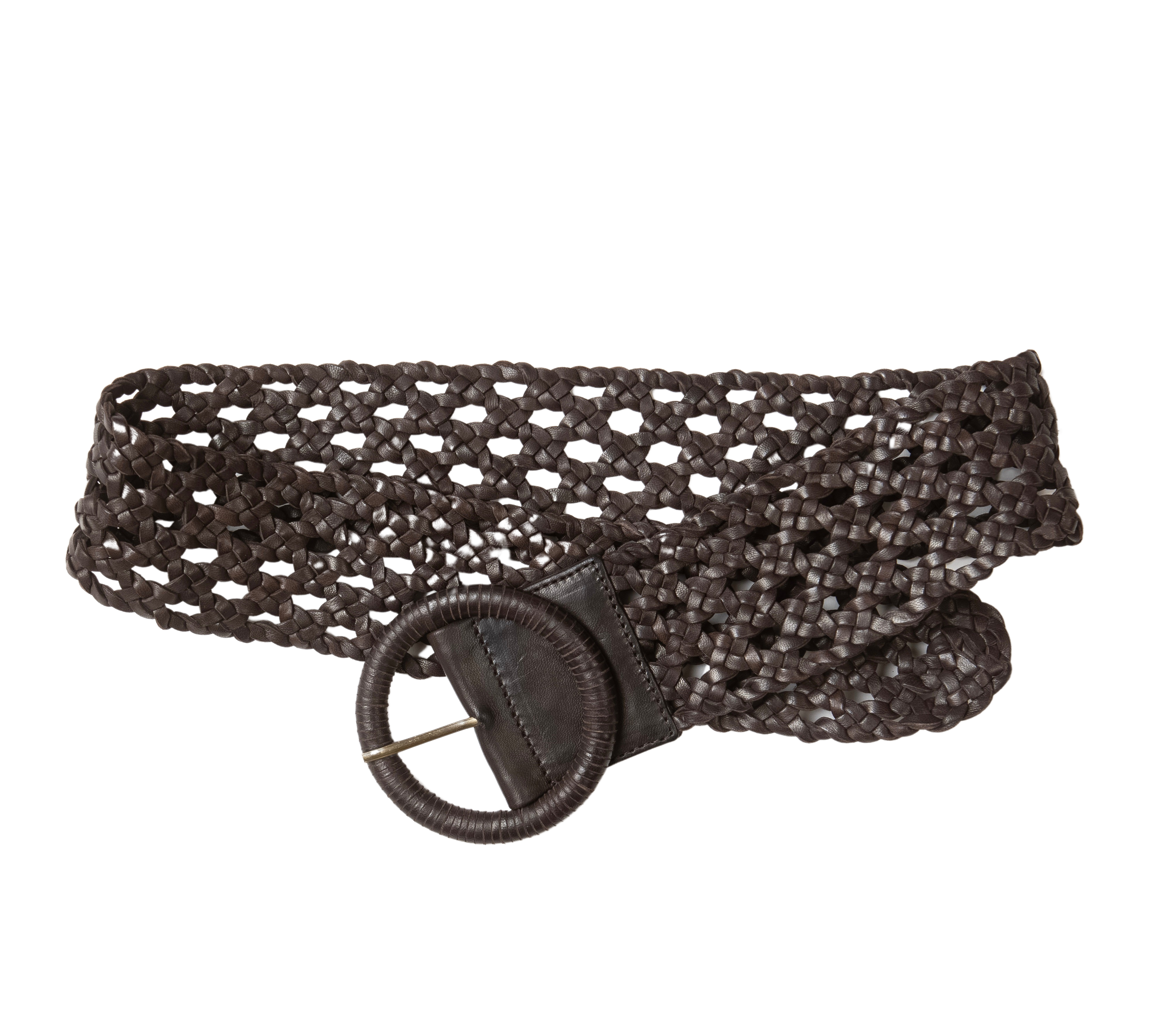 Belt Lalla: eleganter Leder-Gurt von LABEL17. Handgeflochtener Leder-Gürtel aus feinem, pflanzlich gegerbtem Lamm-Nappaleder, handgefertigt in Marokko, designed in Switzerland