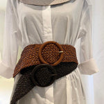 Belt Tresse: eleganter Leder-Gurt von LABEL17. Handgeflochtener Leder-Gürtel aus feinem, pflanzlich gegerbtem Lamm-Nappaleder, handgefertigt in Marokko, designed in Switzerland