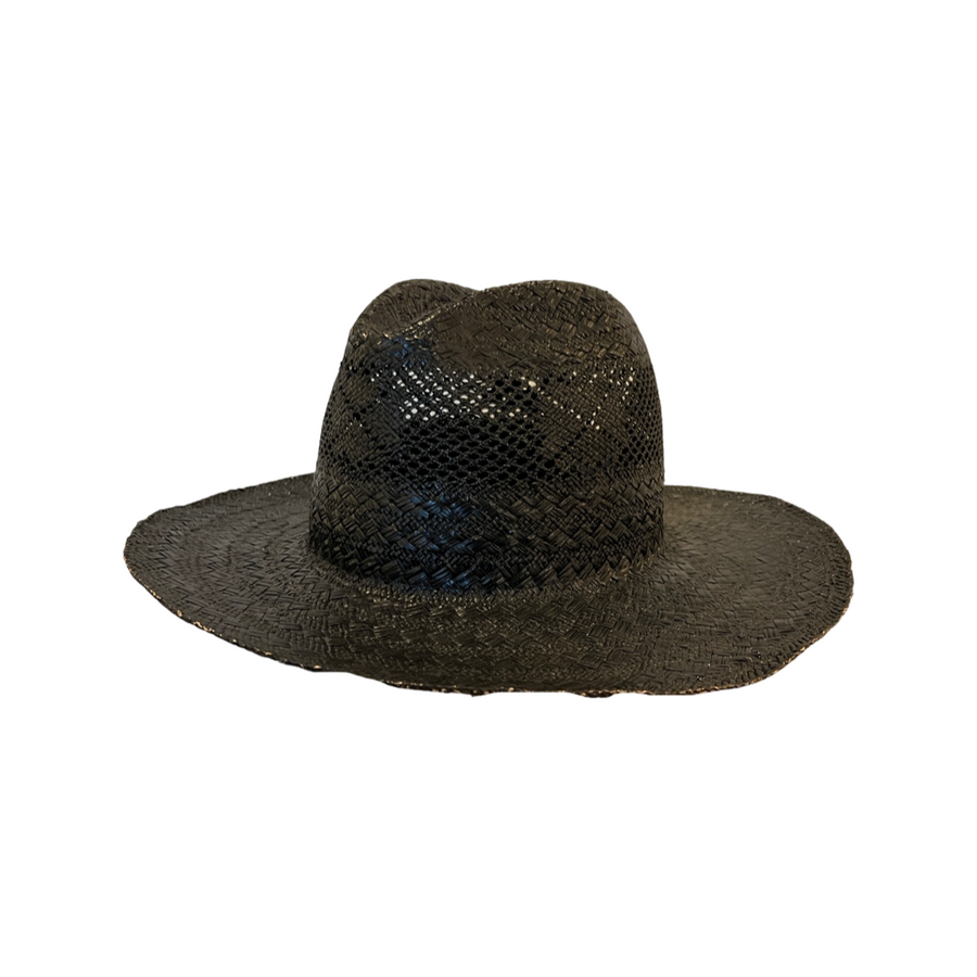 Reinhard Plank Straw Hat Boncia | Black, 56 cm