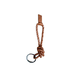 LABEL17 Braided Keyring, Cognac