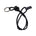 LABEL17 Braided Keyring Necklace, Black