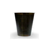 Candle Conic in Brass Pot filled with Beeswax poured in Switzerland, made by LABEL17