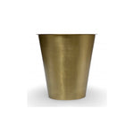 Candle Conic in Brass Pot filled with Beeswax poured in Switzerland, made by LABEL17