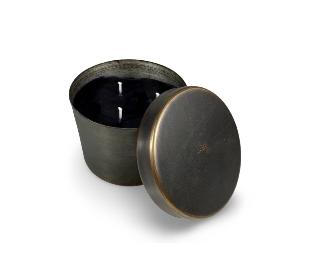 LABEL17 presents The Candle Classic Pure Beeswax in a Blackened Brass Pot